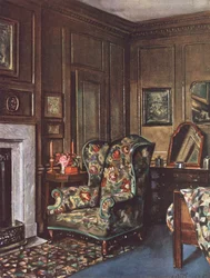 Interior Decoration: A Bedroom with Brown Walls Enlivened by Bright Colour