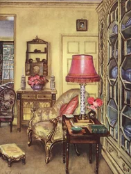 Interior decoration: A little yellow drawing-room