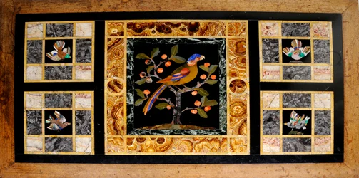 Detail of a Marble-topped table