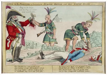 A Scene on the Frontiers as Practised by the Humane British and Their Worthy Allies