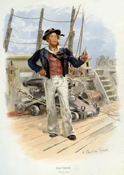 Royal Navy Boatswain, c1829