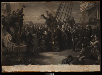 England and America. The Visit of Her Majesty Queen Victoria to the Arctic Ship Resolute December 16th 1856, c.1859
