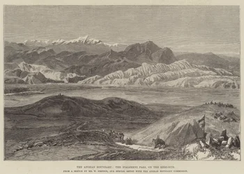 The Afghan Boundary, the Nialsheni Pass, on the Heri-Rud