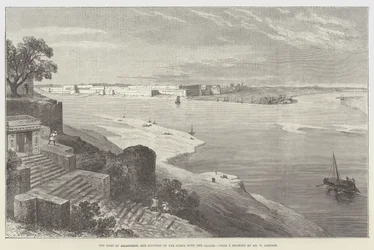 The Fort of Allahabad, and Junction of the Jumna with the Ganges