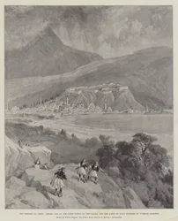 The Trouble in Crete, Retimo, one of the Chief Towns of the Island, and the Scene of many Murders by Turkish Soldiers