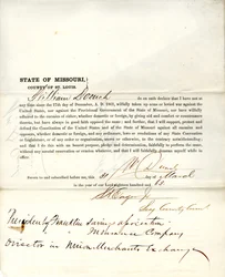 Loyalty oath of William D