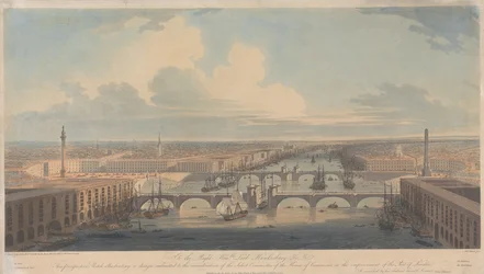 Perspective Sketch Illustrating a Design on the Improvement of the Port of London