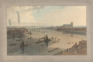 Plate VI: London, Westminster Bridge and the Abbey