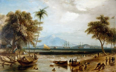 Water point at Anjer Point, on the island of Java (Indonesia)