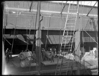 Loading a Steamship from the Upper Deck, Chelsea Piers, New York