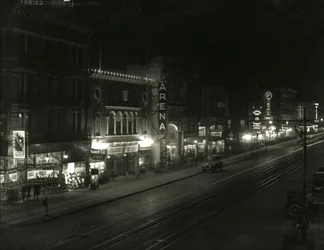 Night View on South Side of 23rd Street Between Sixth and Seventh Avenues, c.1916-17