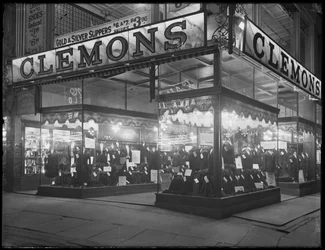 Sign and Storefront for Clemons the Tailor, New York City