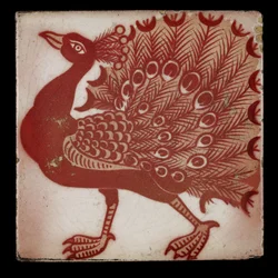 Tile with Peacock