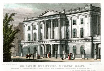 The London Institution, Finsbury Circus, London, 1827