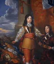 Charles II, King of Scots, England and Ireland (When Prince of Wales, with a page)
