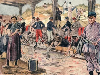 Washing for the Soldiers, Douarnenez, 1915