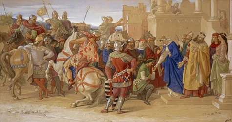 Piety: The Knights of the Round Table about to Depart in Quest of the Holy Grail