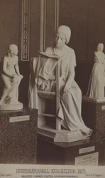 Statues on display at the International Exhibition, London