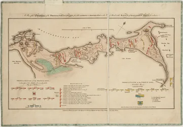 A Plan of the Operations of the British Forces in Egypt from the Landing in Aboukir Bay on the 8th of March to the Battle of Alexandria March 21st Inclusive