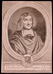 Portrait of Christopher Simpson (c.1605-69)