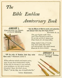 Page from The Bible Emblem Anniversary Book