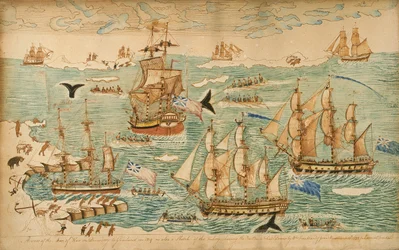 A View of the Men of War on Discovery to Greenland