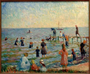 Bathing in Bellport, Long Island