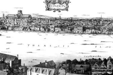 View of London and the Thames from South Bank