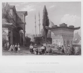 Fountain and Market at Tophanne