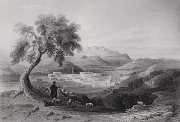 Nazareth, looking towards the Plain of Esdraelon