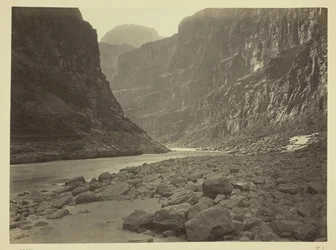 Colorado River, Mouth of Kanab Wash, Looking West