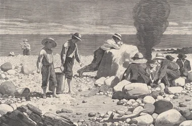 Sea-side Sketches - A Clam-Bake Harper