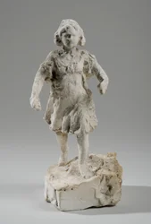 Maquette for Figure of a Girl Running (plaster)