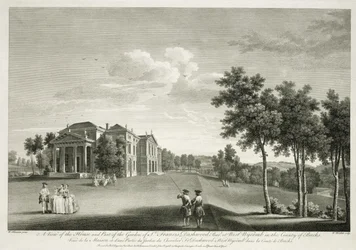 View of the House and Part of the Garden at West Wycombe, Buckinghamshire