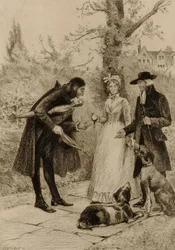 Untitled (couple meeting a man)