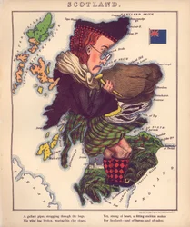 Geographical Fun - Humorous Outlines of Various Countries