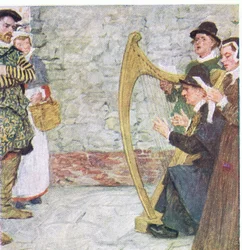 Shakespeare Listens to the Ballad Singers near Somerset House, from My Magazine