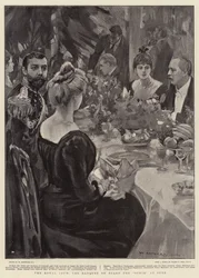 The Royal Tour, the Banquet on Board the Ophir at Suez