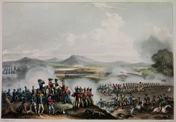 Battle of Talavera, 28th July, 1809, engraved by Thomas Sutherland