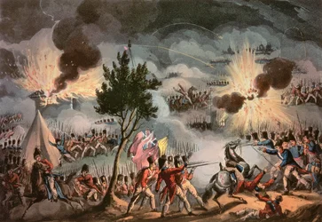 The Sortie from Bayonne, at Three in the Morning, on the 14th April, 1814, engraved by Thomas Sutherland
