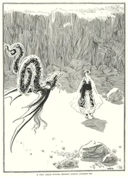 A Very Large Winged Serpent Coming Towards Me