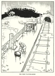 Illustration for Railway Ribaldry by W Heath Robinson