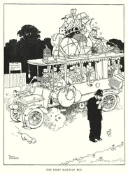 Illustration for Railway Ribaldry by W Heath Robinson