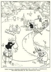 Illustration for Railway Ribaldry by W Heath Robinson