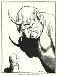 Immediately the genie appeared (engraving)