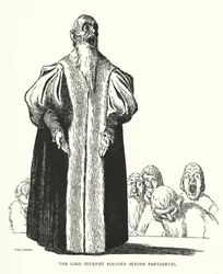 The Lord Suckfist pleaded before Pantagruel