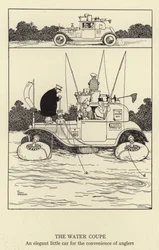 The Water Coupe, an elegant little car for the convenience of anglers