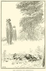 They departed very sorrowfully