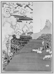 View of the War from Switzerland, from 