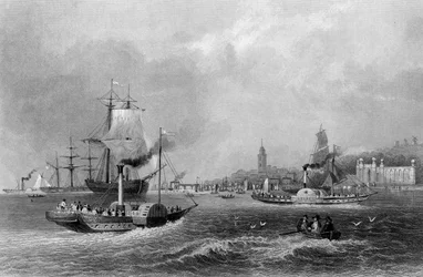 Gravesend, engraved by Henry Adlard, c.1830